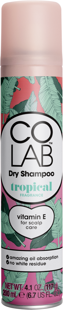 Can of COLAB Tropical 200ml Dry Shampoo