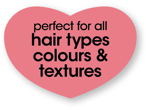 perfect for all hair types colours and textures