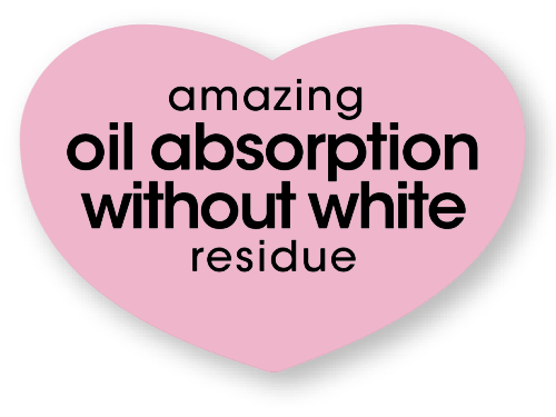 amazing oil absorption without white residue