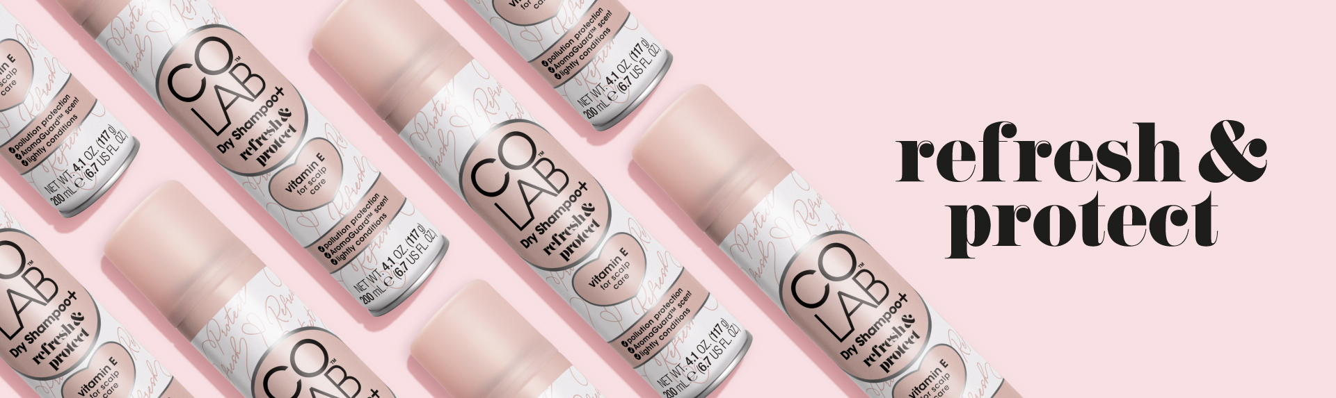 COLAB Dry Shampoo+ Refresh & Protect banner